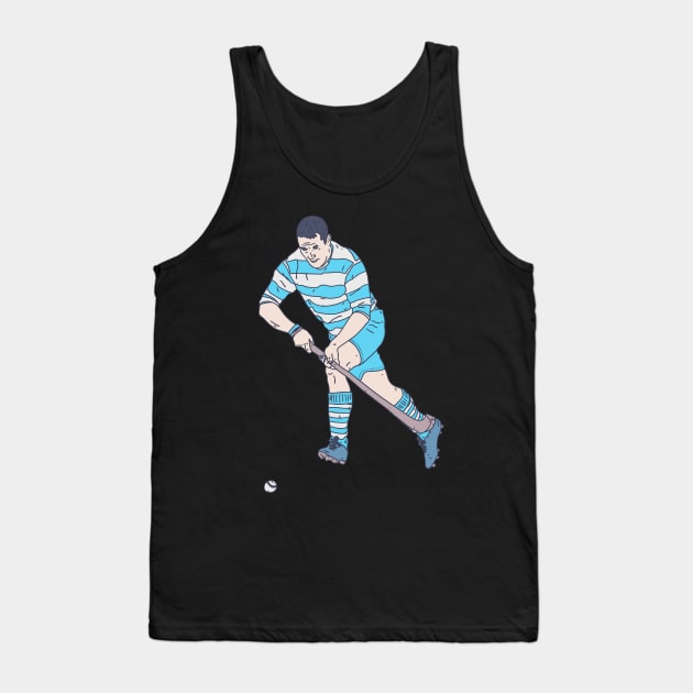 Shinty - Ball Player - Scottish National Game Tank Top by DeWinnes